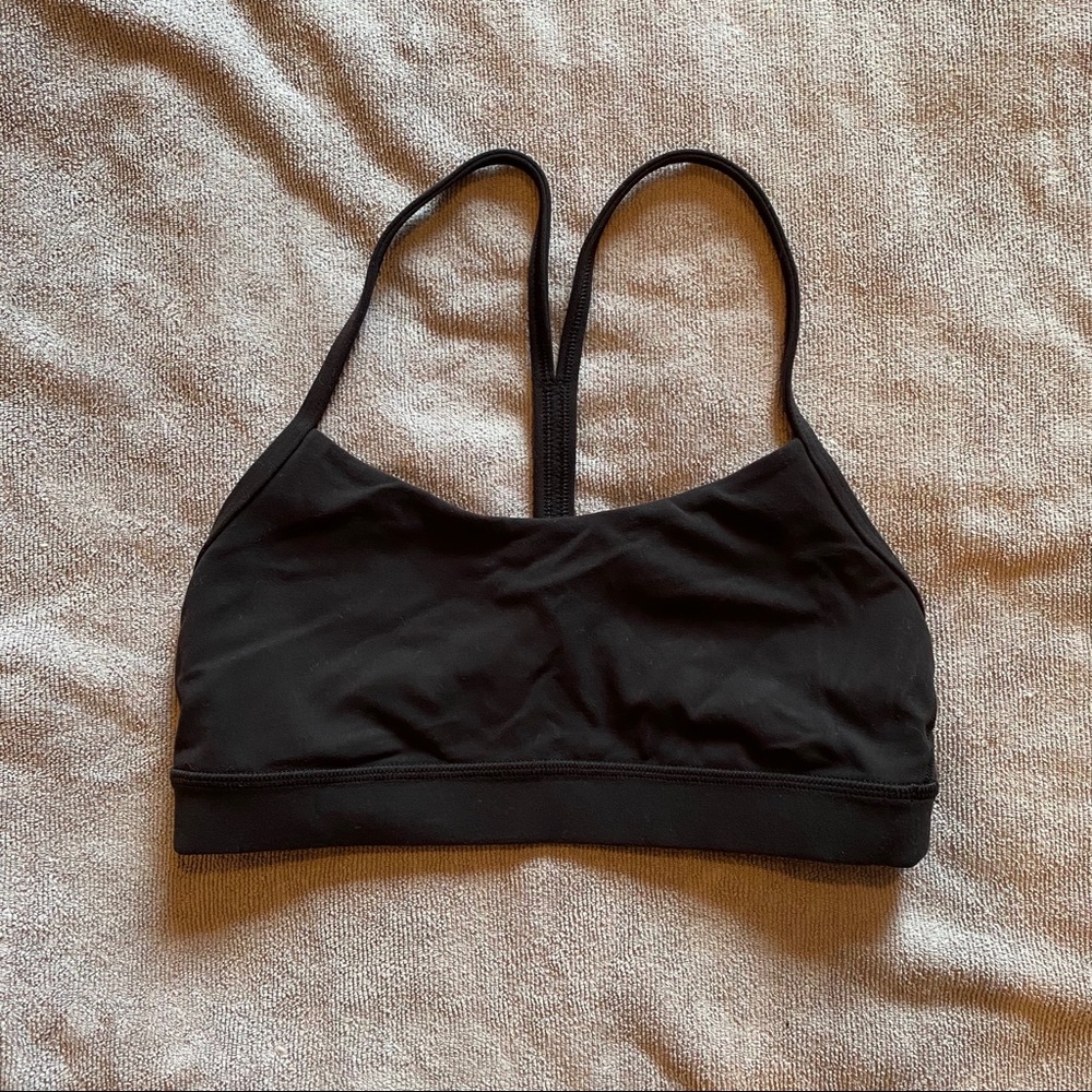 Lululemon Flow Y Bra Nulu 6 Black